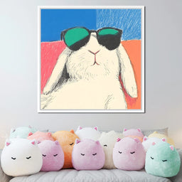 Chill Bunny in Shades - NicheCanvas