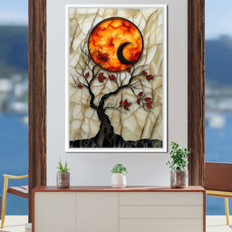 Solar Flare Through Leaves - NicheCanvas