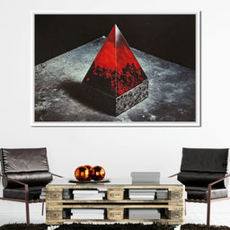 Ephemeral Crimson Obelisk - NicheCanvas