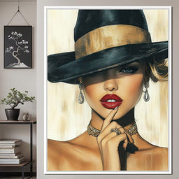 Timeless Allure Portrait Muse - NicheCanvas