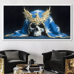 Gilded Phoenix Star Skull - NicheCanvas