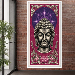 Celestial Lotus Buddha Calm - NicheCanvas