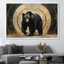Majestic Bear Golden Portal - NicheCanvas