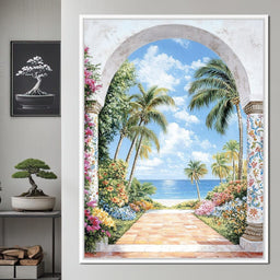 Tropical Archway Escape - NicheCanvas