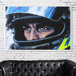 Racing Driver Intense Focus - NicheCanvas