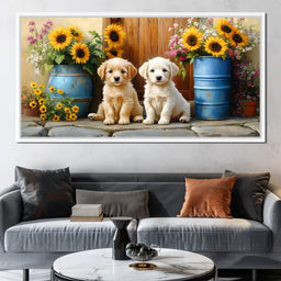Sunflower Companionship Duo - NicheCanvas