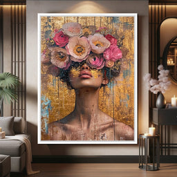 Golden Petals Hair - NicheCanvas