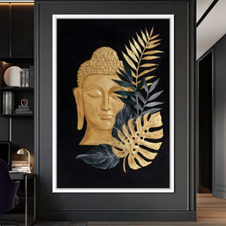 Golden Buddha Botanical Calm - NicheCanvas
