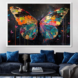 Enchanted Butterfly Mosaic - NicheCanvas
