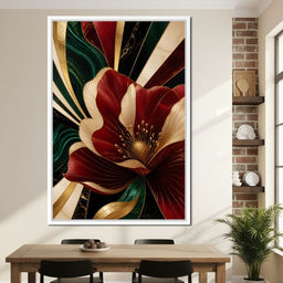 Gilded Petals Of Luxury - NicheCanvas