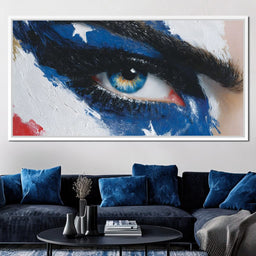 Patriotic Vision Starry Eye - NicheCanvas