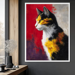 Golden Calico Cat Profile - NicheCanvas