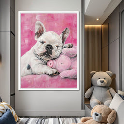 Slumbering Frenchie Dreams - NicheCanvas