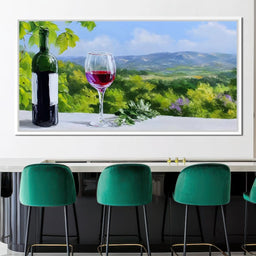 Sunlit Vineyard Elegance - NicheCanvas