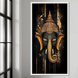 Golden Divine Elephant Aura - NicheCanvas