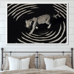 Leopard In Radiant Echoes - NicheCanvas