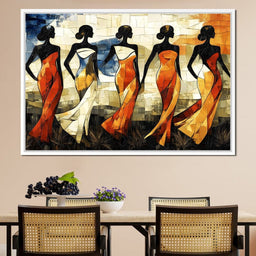 Graceful Dance of Silhouettes - NicheCanvas