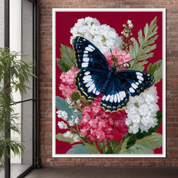 Midnight Butterfly Garden Bouquet - NicheCanvas