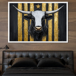 Majestic Golden Stripes Triumph - NicheCanvas