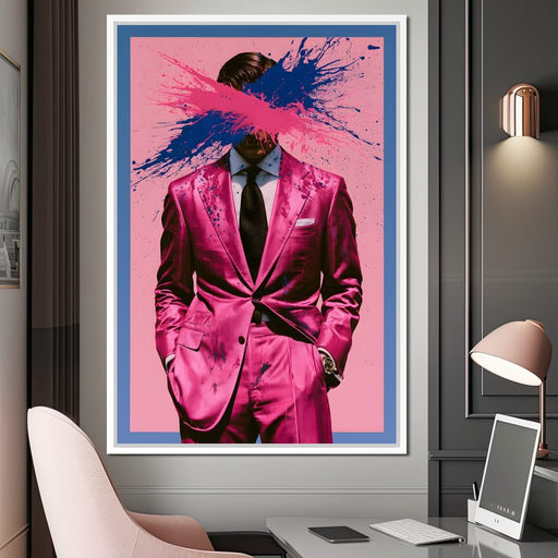 The Suit Disrupted by Vivid Collision Canvas Print