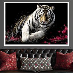 Snow Tiger Petal Shadow - NicheCanvas