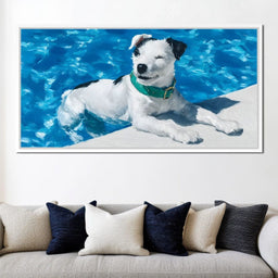 Sunny Poolside Companion - NicheCanvas