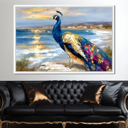 Gilded Peacock Shorelight - NicheCanvas
