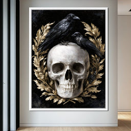 Gilded Crows Upon Bone - NicheCanvas