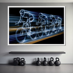 Velocity of the Wireframe Peloton - NicheCanvas