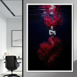 Crimson Depths - TooplesArt - NicheCanvas