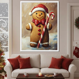 Gingerbread Joy Holiday Cheer - NicheCanvas
