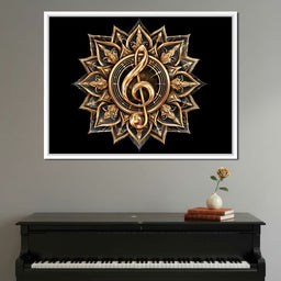 Golden Resonance Within Sacred Geometry - NicheCanvas