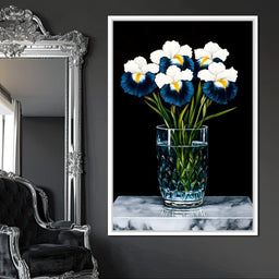 Petals in Midnight Bloom - NicheCanvas