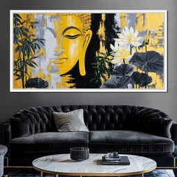 Golden Buddha Lotus Harmony - NicheCanvas