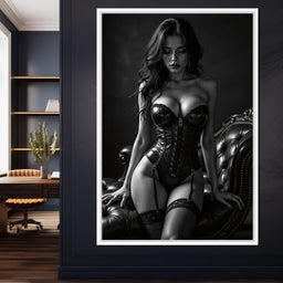 Obsidienne Noir - The Velvet Eclipse - Johanjjf - NicheCanvas
