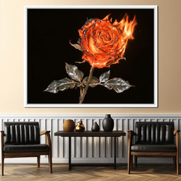 Fading Passion Consumed By Fire - NicheCanvas