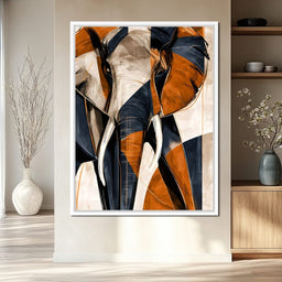 Measured Strides Through Geometric Plains - NicheCanvas