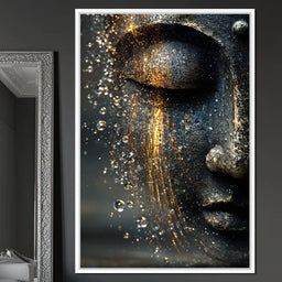  Golden Tranquil Buddha Flow Mirror - NicheCanvas