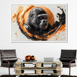 Majestic Primate Reflection - NicheCanvas