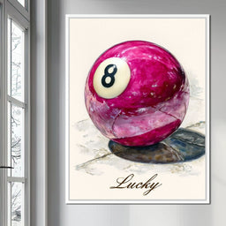Lucky Eight Billiard Ball - NicheCanvas