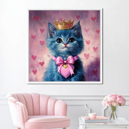 Royal Feline Heart Charmer - NicheCanvas