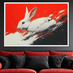 Bunny Running Wild In Vivid Dreams - NicheCanvas