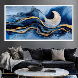 Gold Seam Crescent Tide - TooplesArt - NicheCanvas