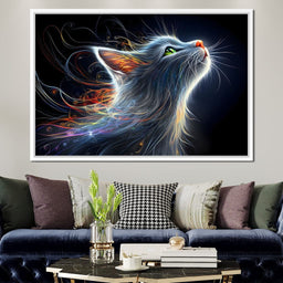 Whiskers of Celestial Flame - NicheCanvas