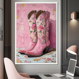 Floral Western Romance - NicheCanvas