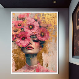 Bloomed Reverie in Gold - NicheCanvas