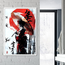 Geisha Elegance Sunlit Shadows - NicheCanvas