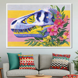 Dinosaur Bloom Fusion Canvas - NicheCanvas