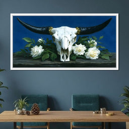 Bone Crown and Ivory Roses - NicheCanvas