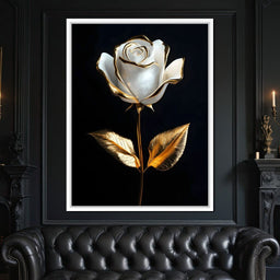 Golden Elegance Blossom - NicheCanvas